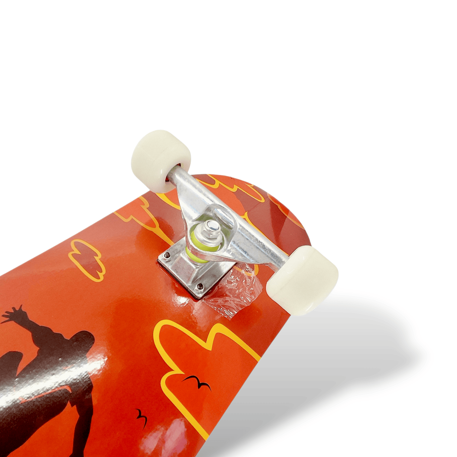 7 Ply ABEC 9 Bearings 31" x 8" Complete Skateboard Red