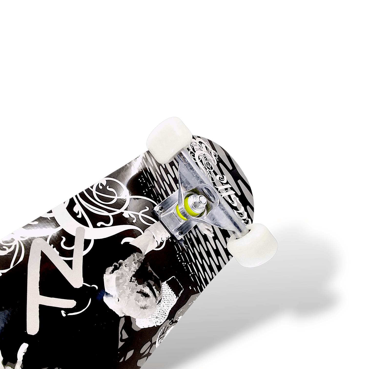 7 Ply ABEC 9 Bearings 31" x 8" Complete Skateboard Grey