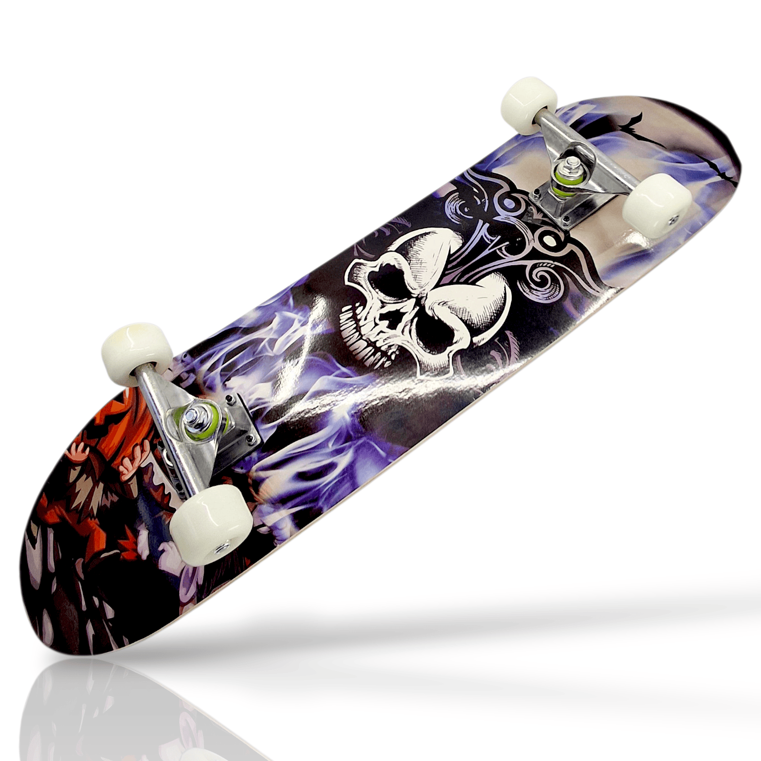 7 Ply ABEC 9 Bearings 31" x 8" Complete Skateboard Blue