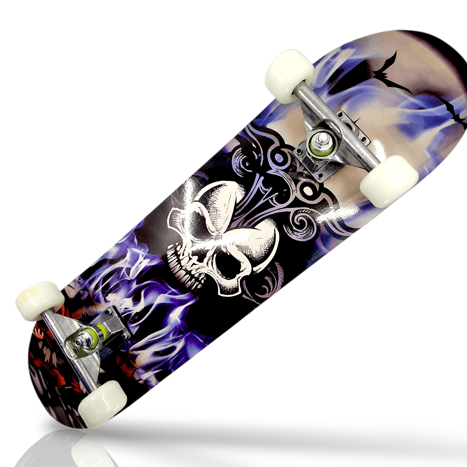 7 Ply ABEC 9 Bearings 31" x 8" Complete Skateboard Blue