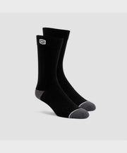 100% Solid Casual Socks Black S/M