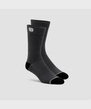 100% Solid Casual Socks Grey S/M