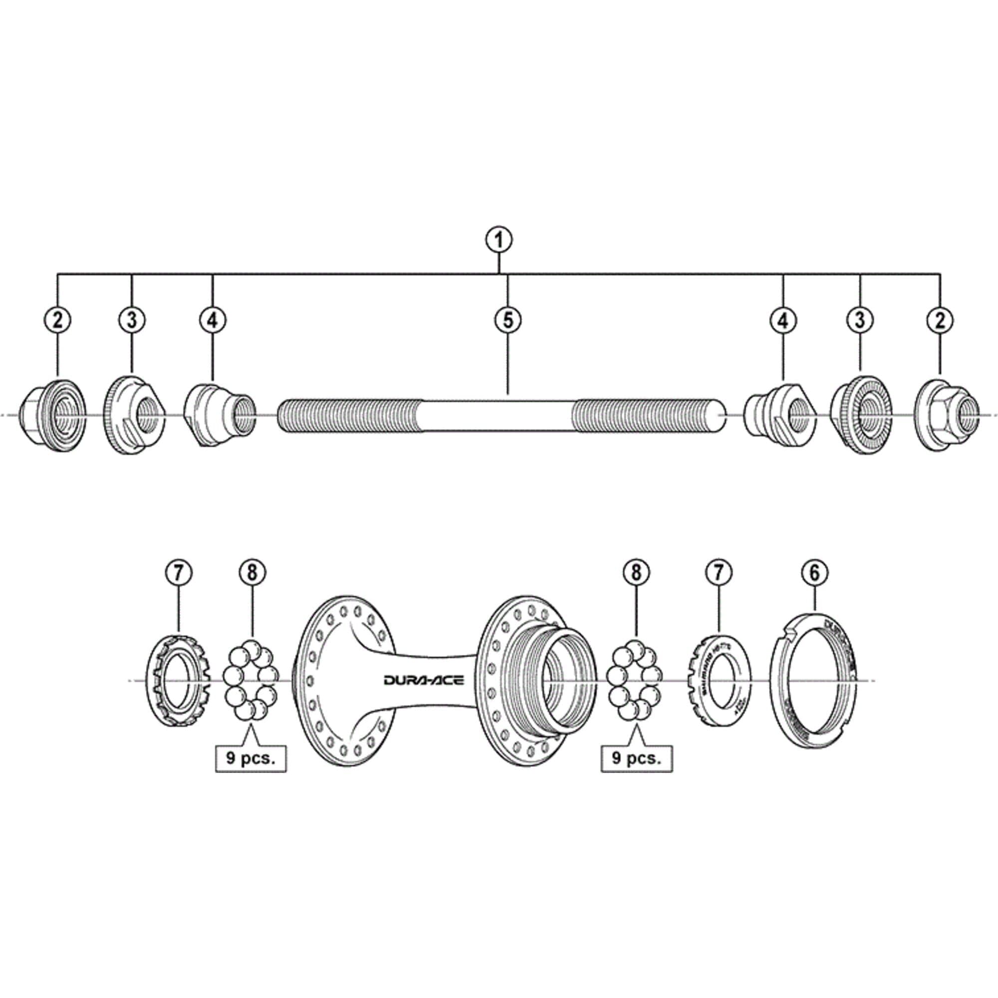 Shimano Spares HB-7600 Track lockring