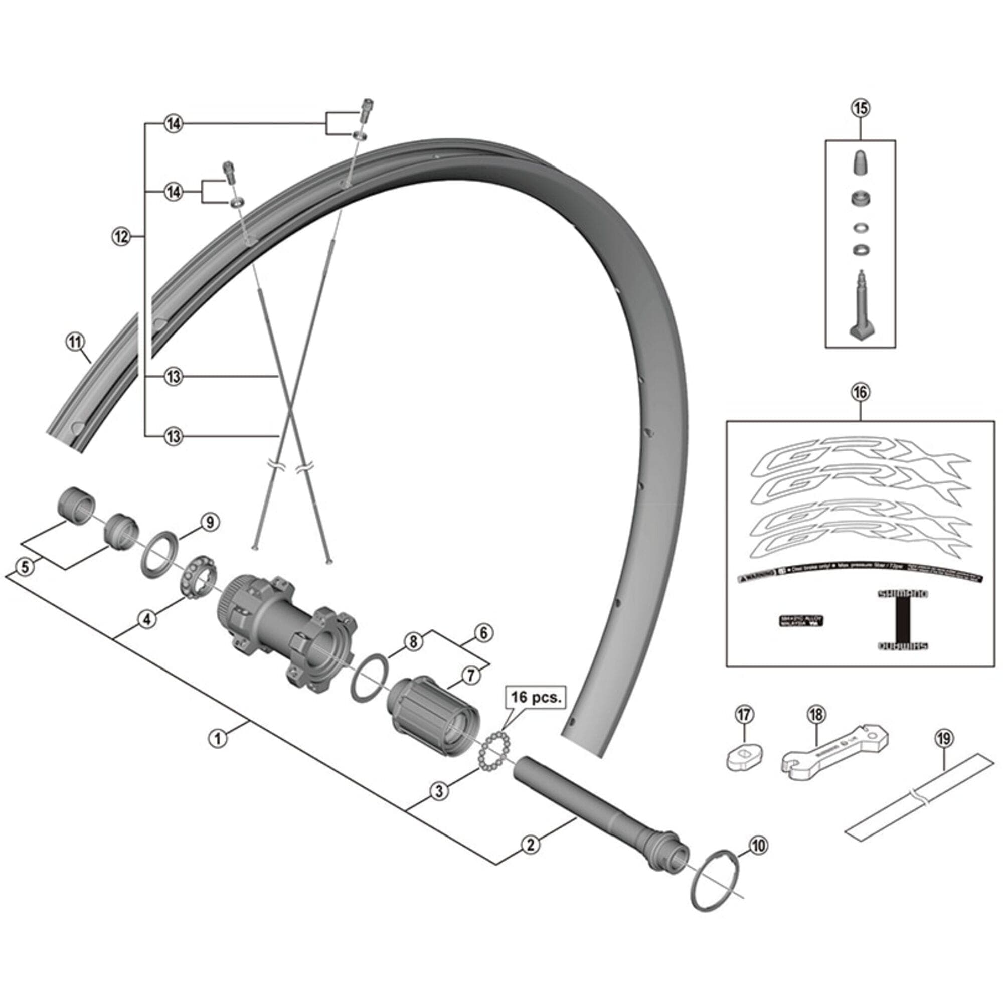Shimano Spares HB-M820 steel ball; 5/32; 38 piece