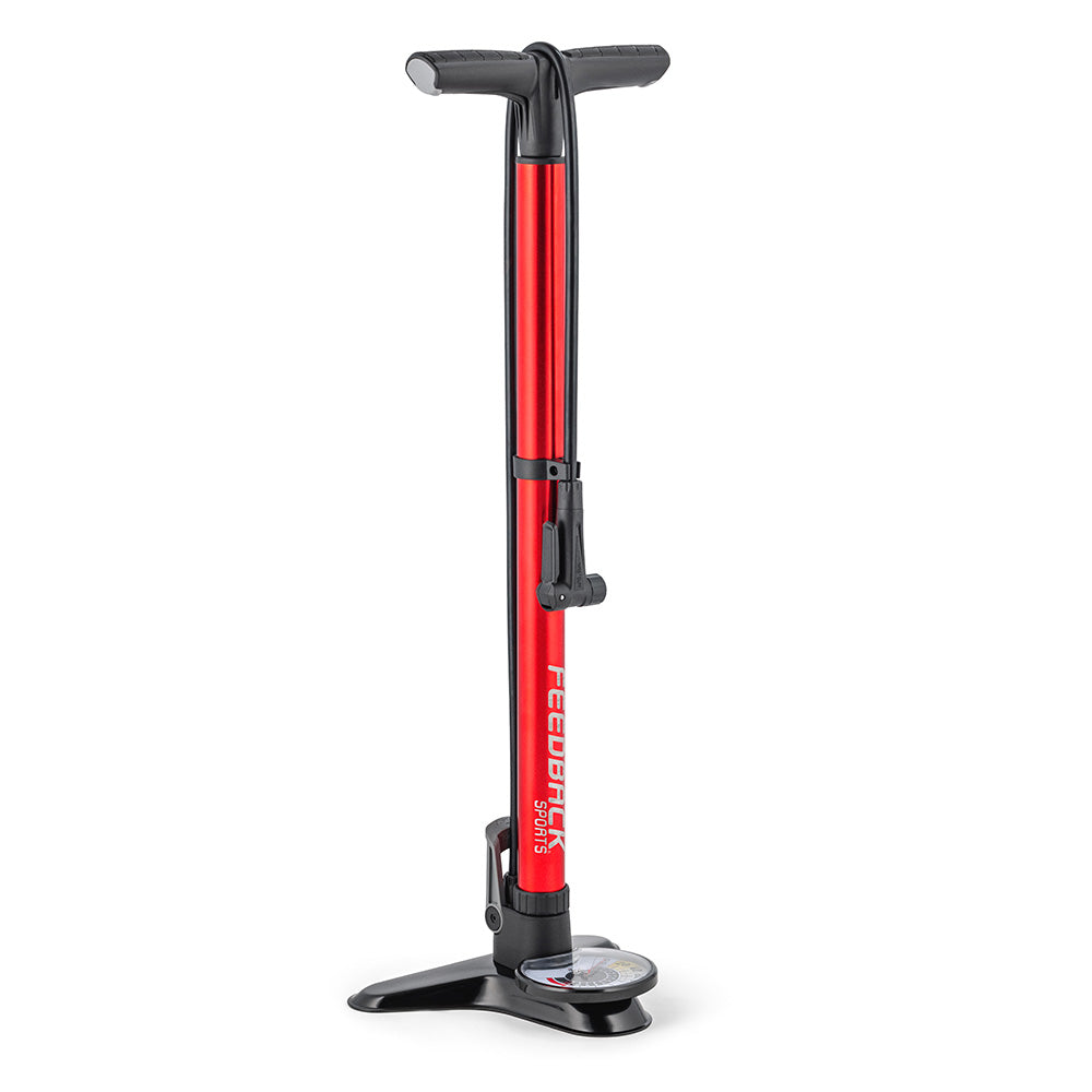 Feedback Sports Pneuma CC Floor Pump Uni Valve Red