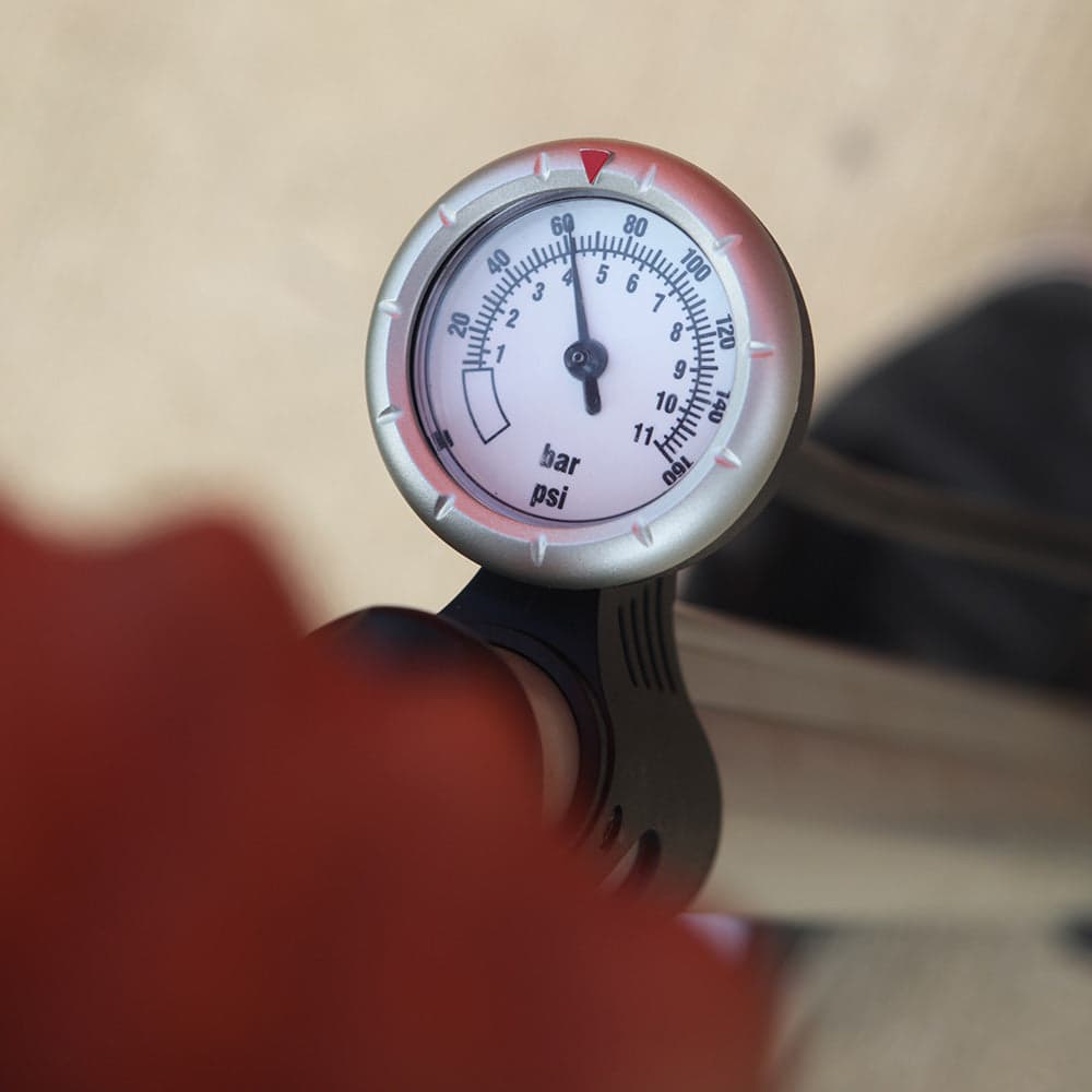 Passport Enthusiatom Track Pump Silver/Black 160psi