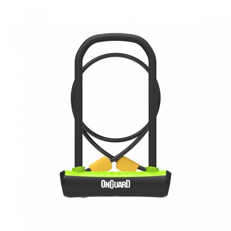 OnGuard Neon U-Lock + Cable - Green - 11mm