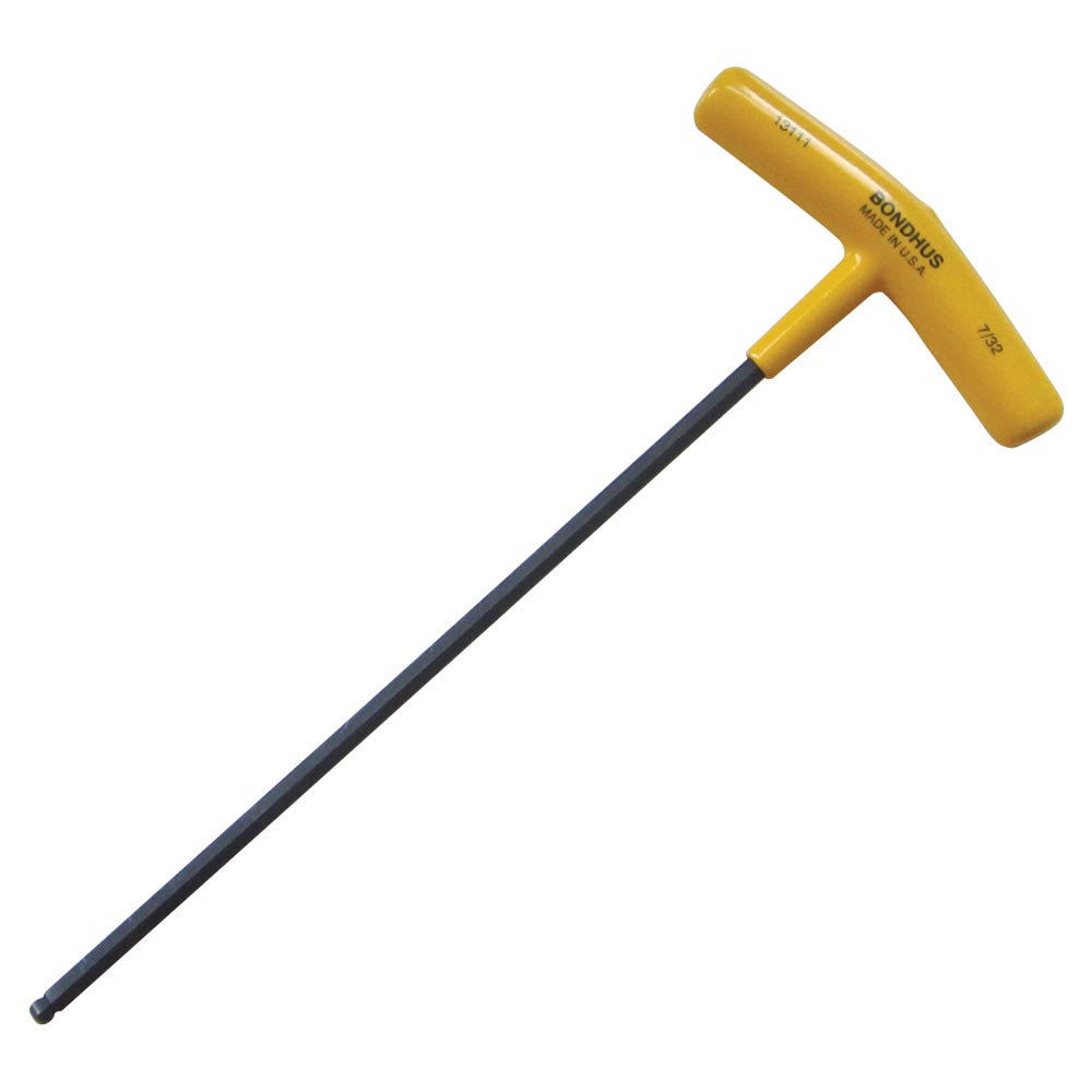 Bondhus T-Handle Imperial Ball Hex Key Yellow 7/32"