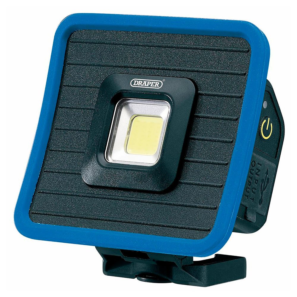 Draper Mini Floodlight and Power Bank Blue 10W