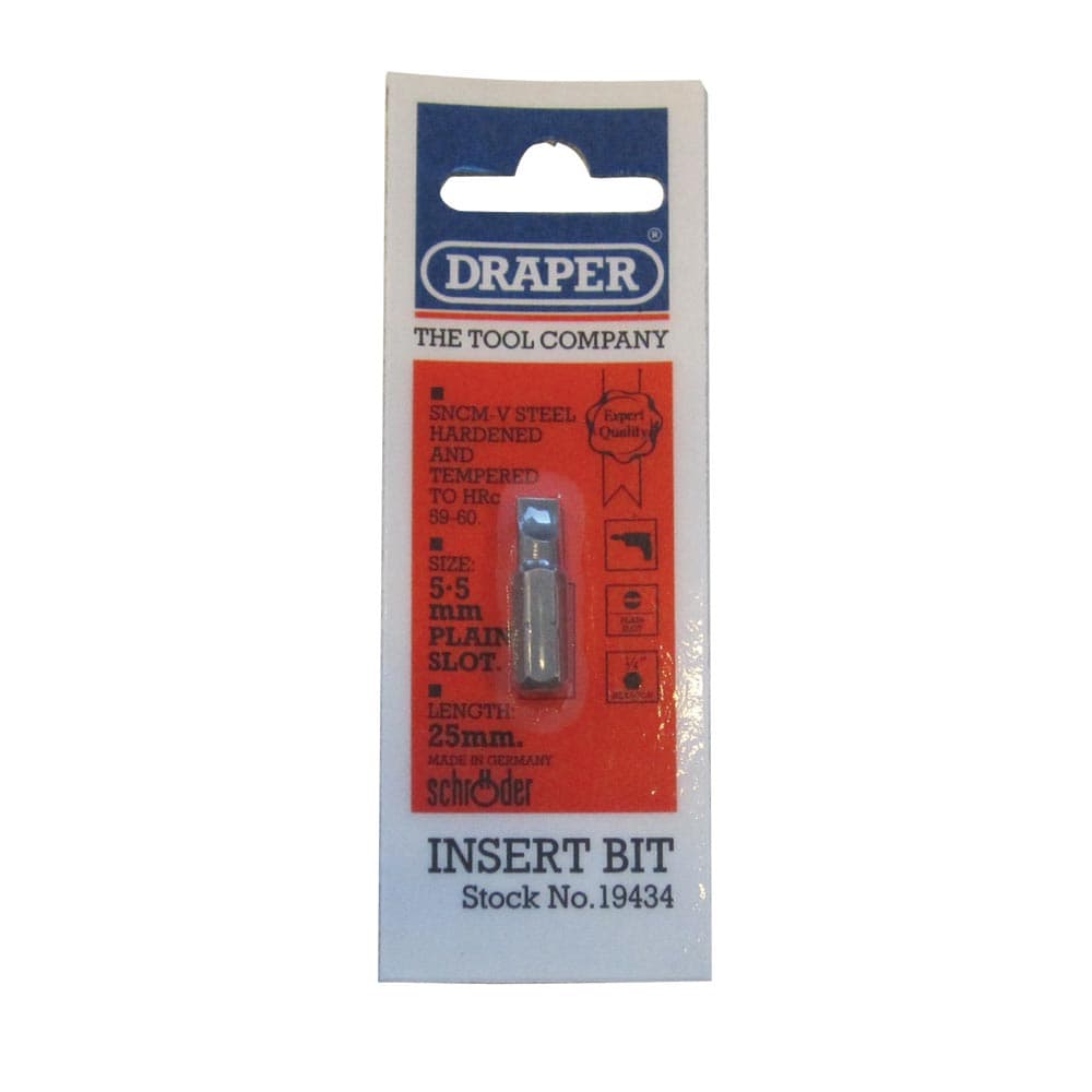 Draper Hex screwdriver bits