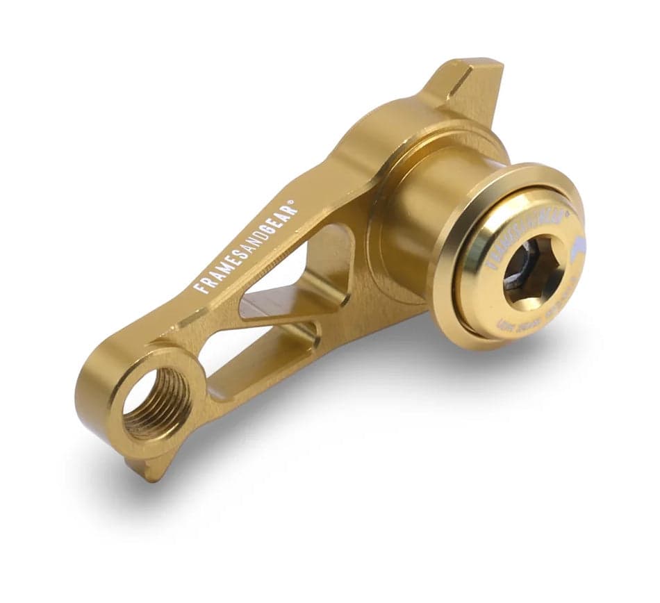 Framesandgear DM DB Derailleur Hanger for UDH (P1.0, Shimano, Gold)