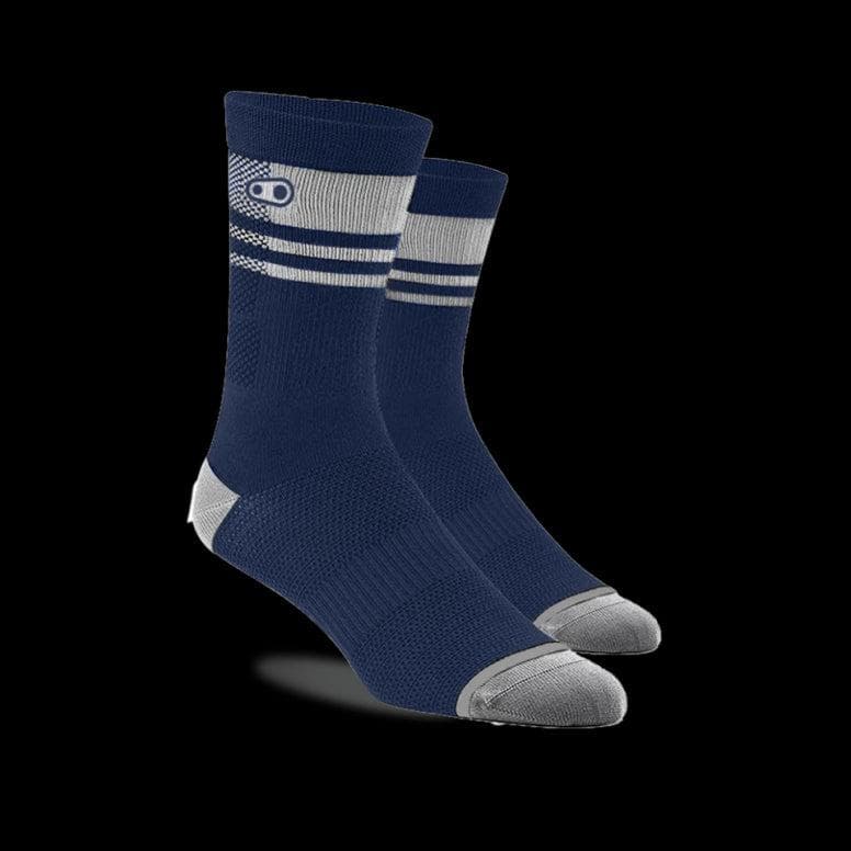 Crankbrothers Icon Socks - Green/Grey - Large/X-Large