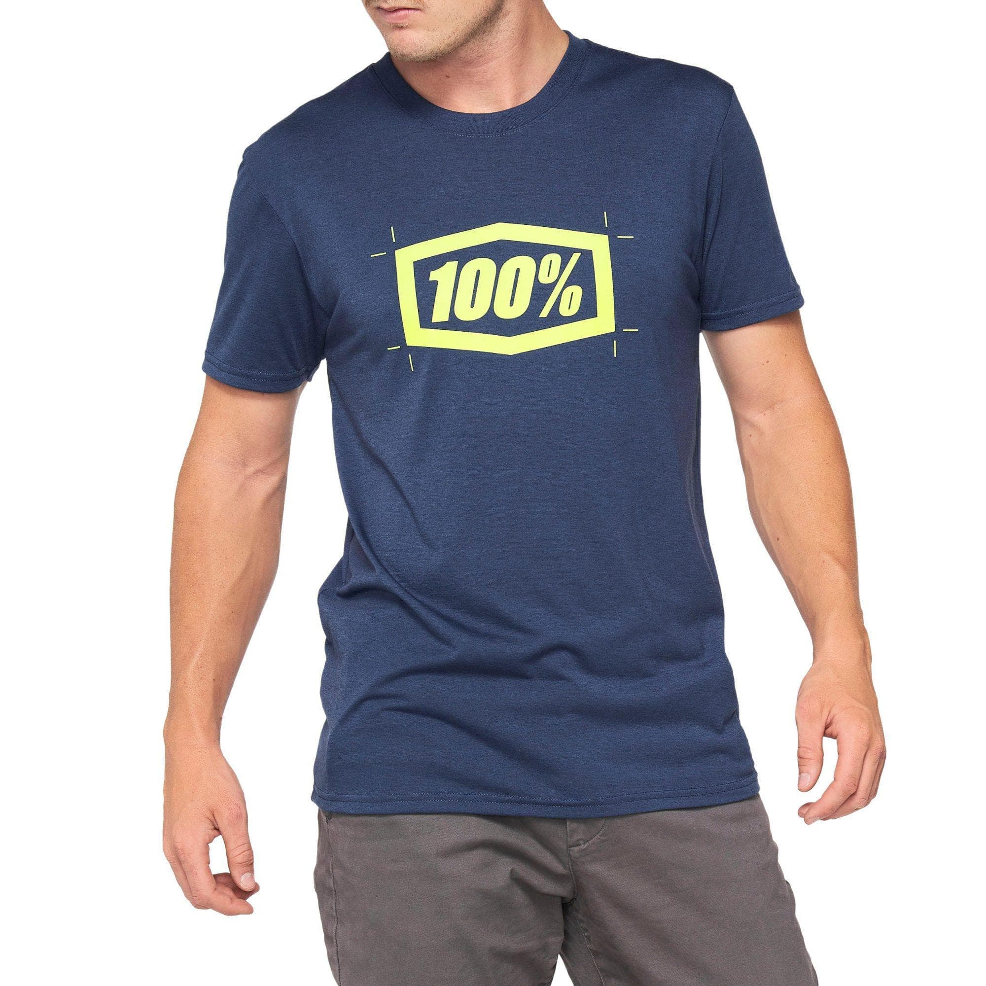 100% Cropped Tech T-Shirt Navy