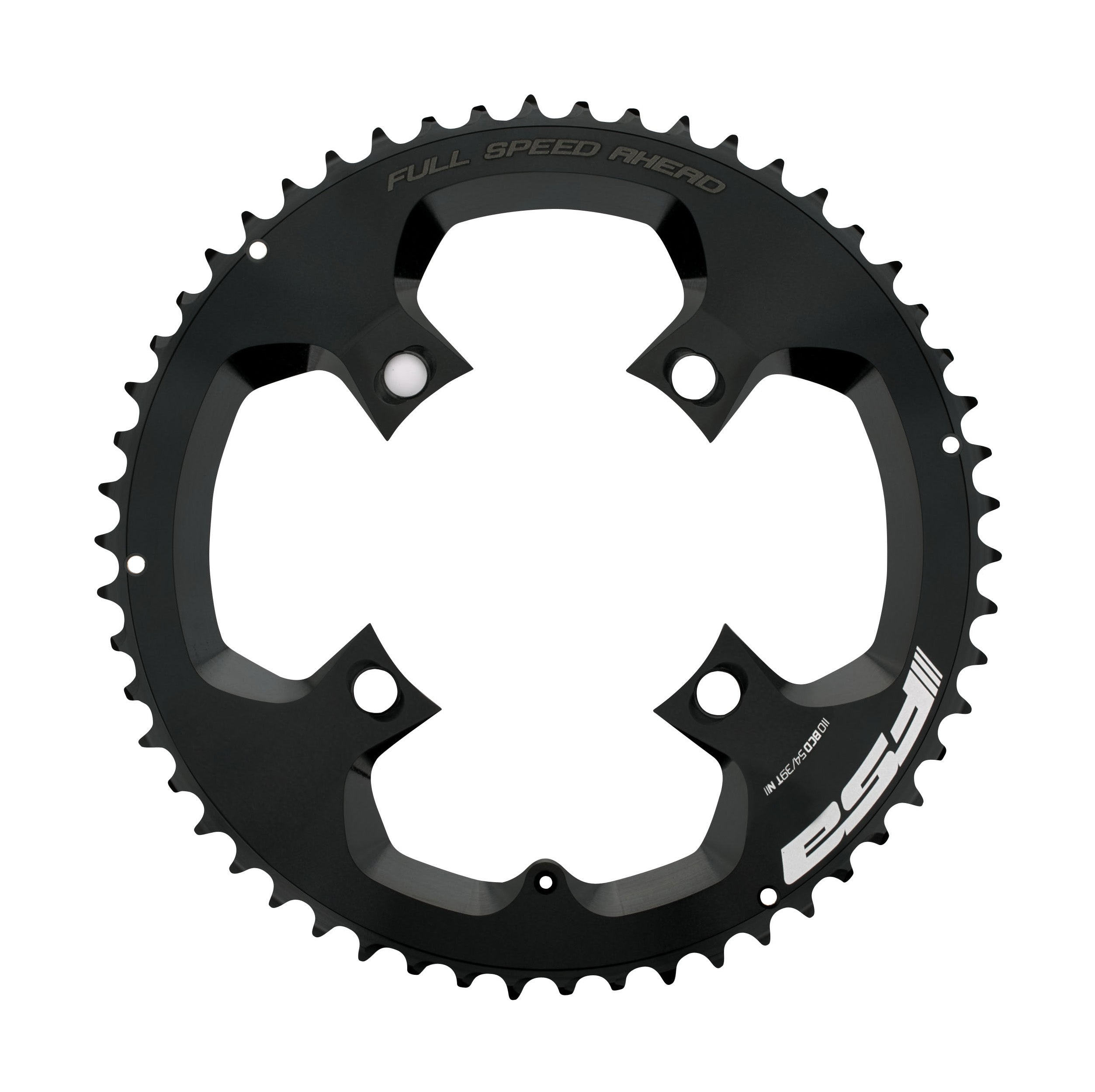 FSA SL-K/PBox ABS Road Chainring (2x12, 110x50T, Black, 4h)