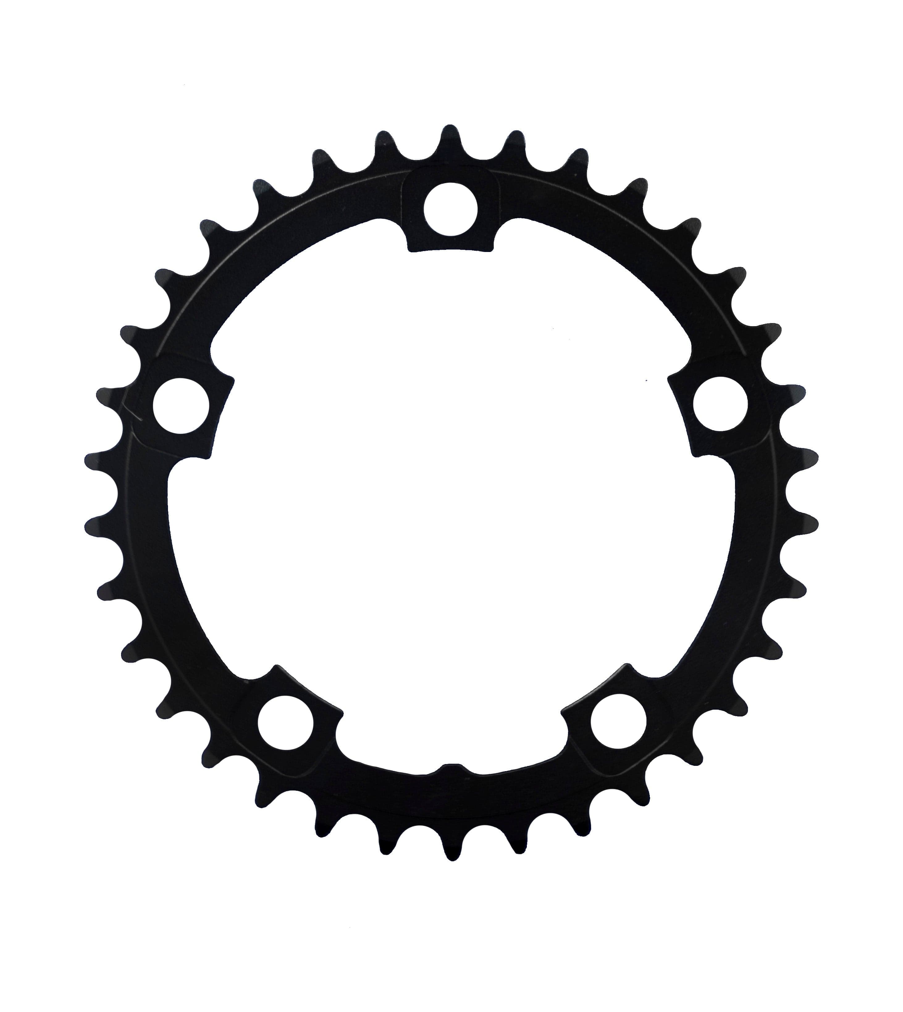 FSA Alloy Road Chainring (2x11, Black, 5h)