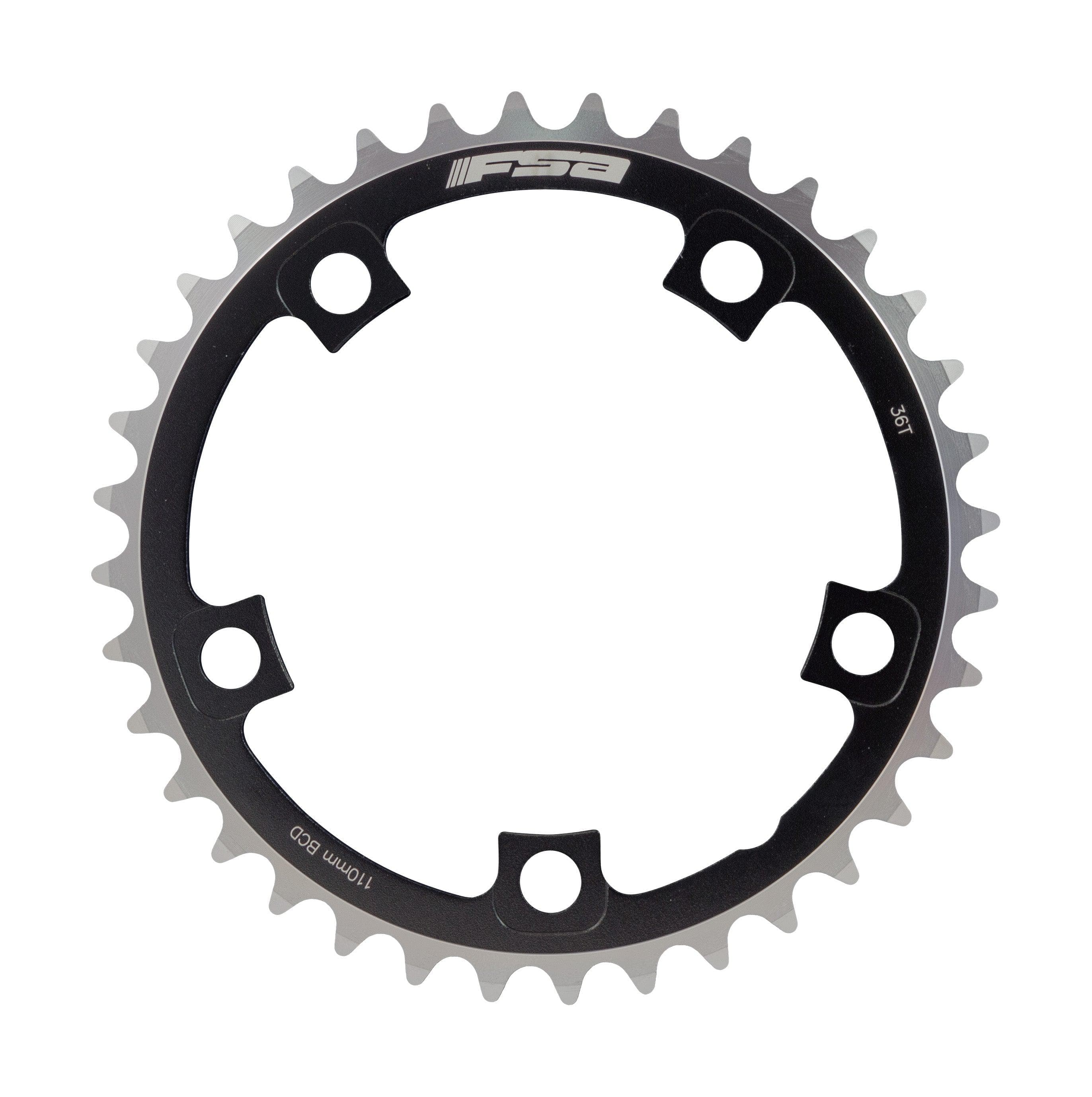 FSA Pro Road Chainring (2x11, Black, 5h)