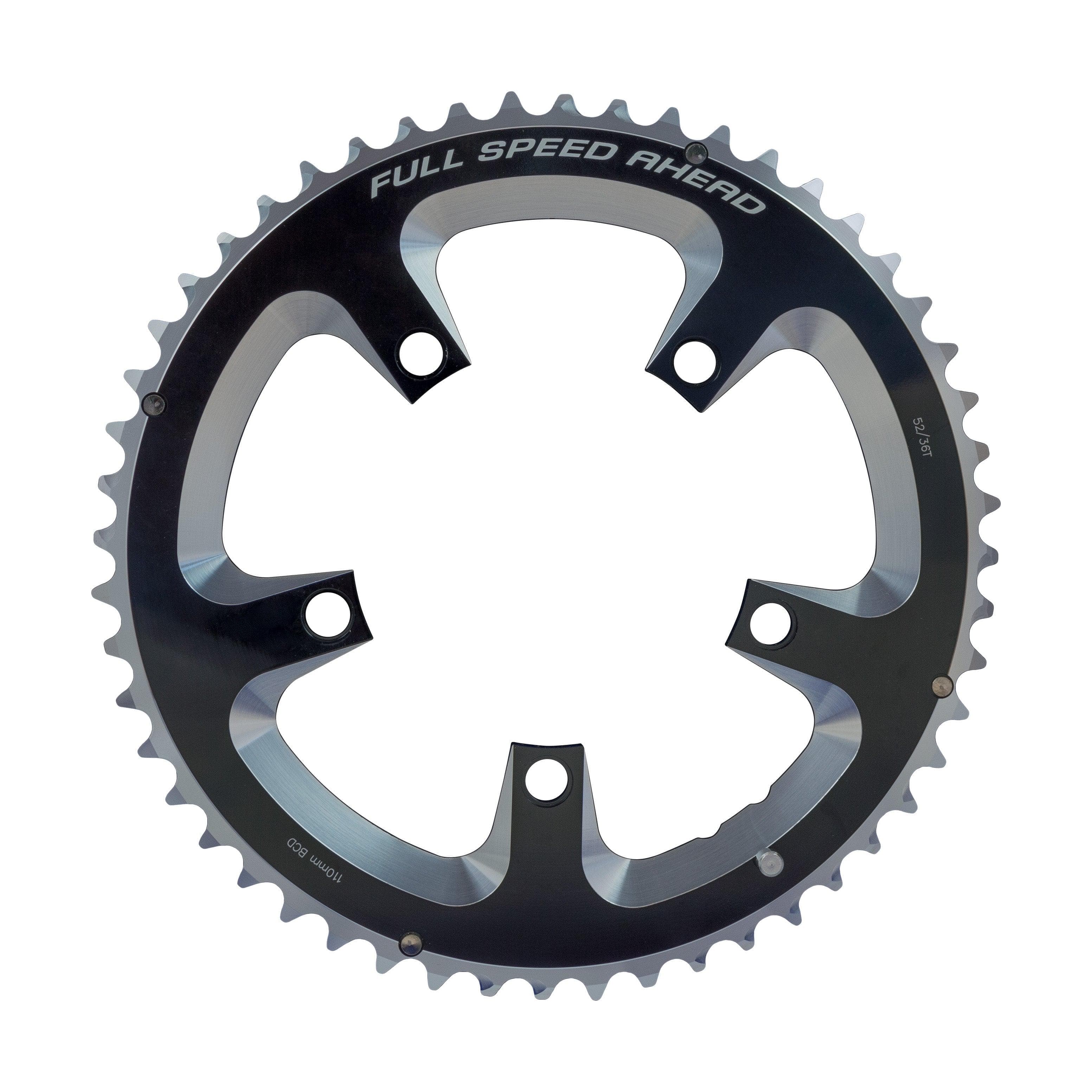 FSA Super Road Chainring (2x11, Black, 5h)