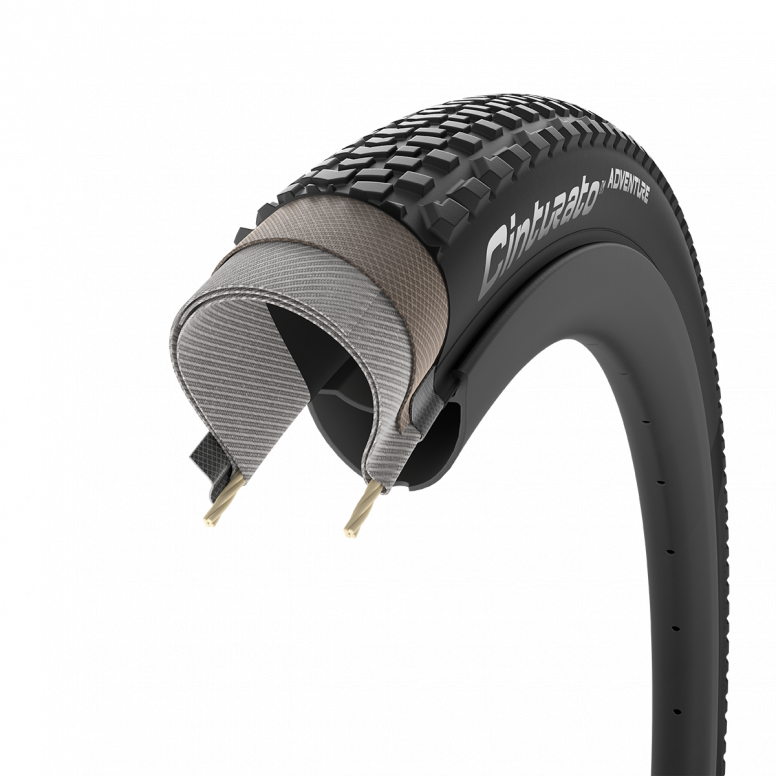 Pirelli Cinturato Adventure Black / Pro Compound Gravel / Techwall Gravel / 700X45C / Tubeless Ready