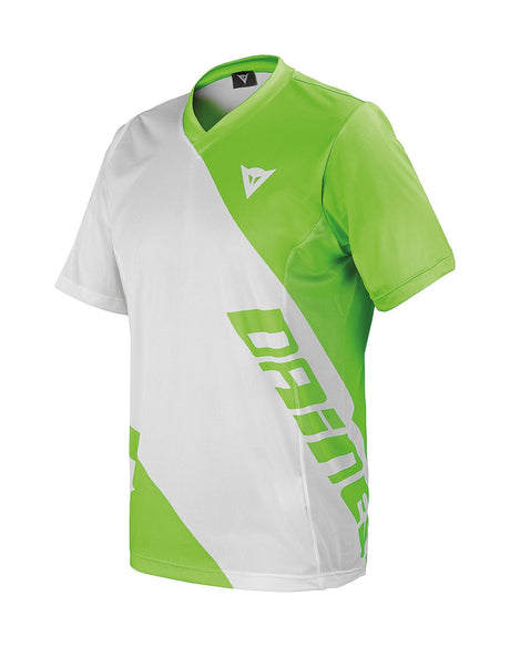 Dainese Basanite Short Sleeve Jersey (White & Green, XL)-TF>