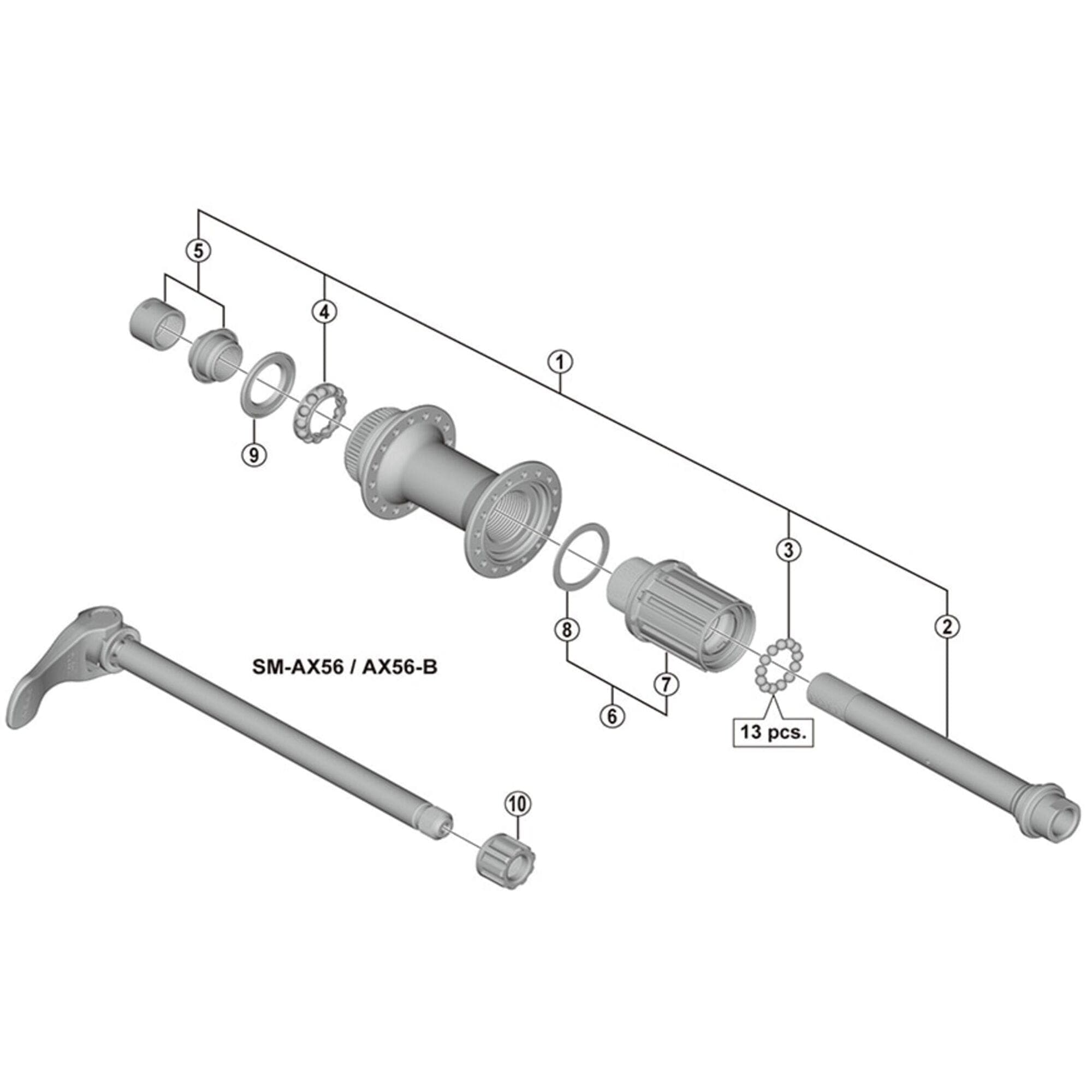 Shimano Spares FH-M678 complete freewheel body