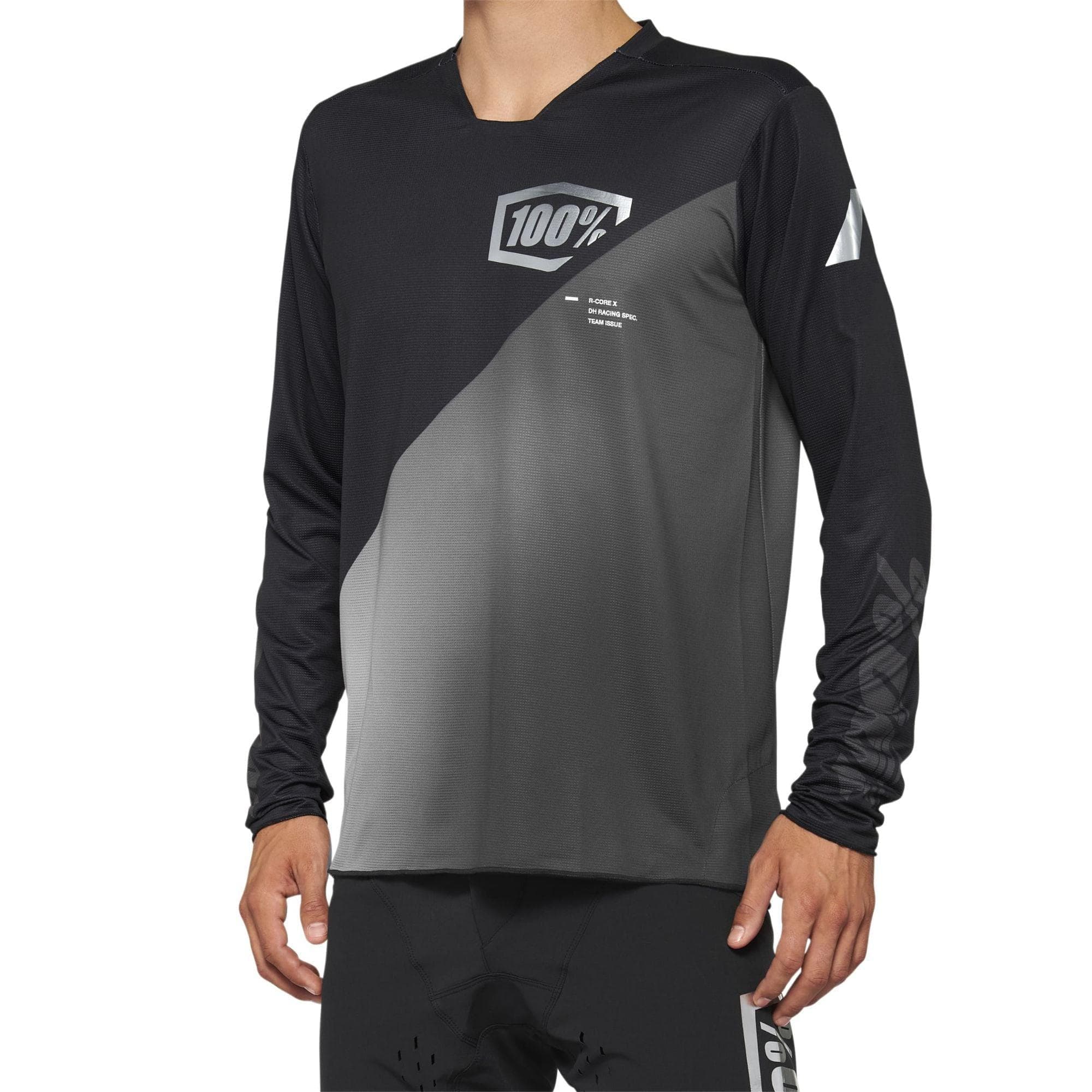 100% R-Core X Long Sleeve Jersey 2022 Black / Grey
