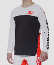 100% R-Core X Long Sleeve Jersey White / Red S