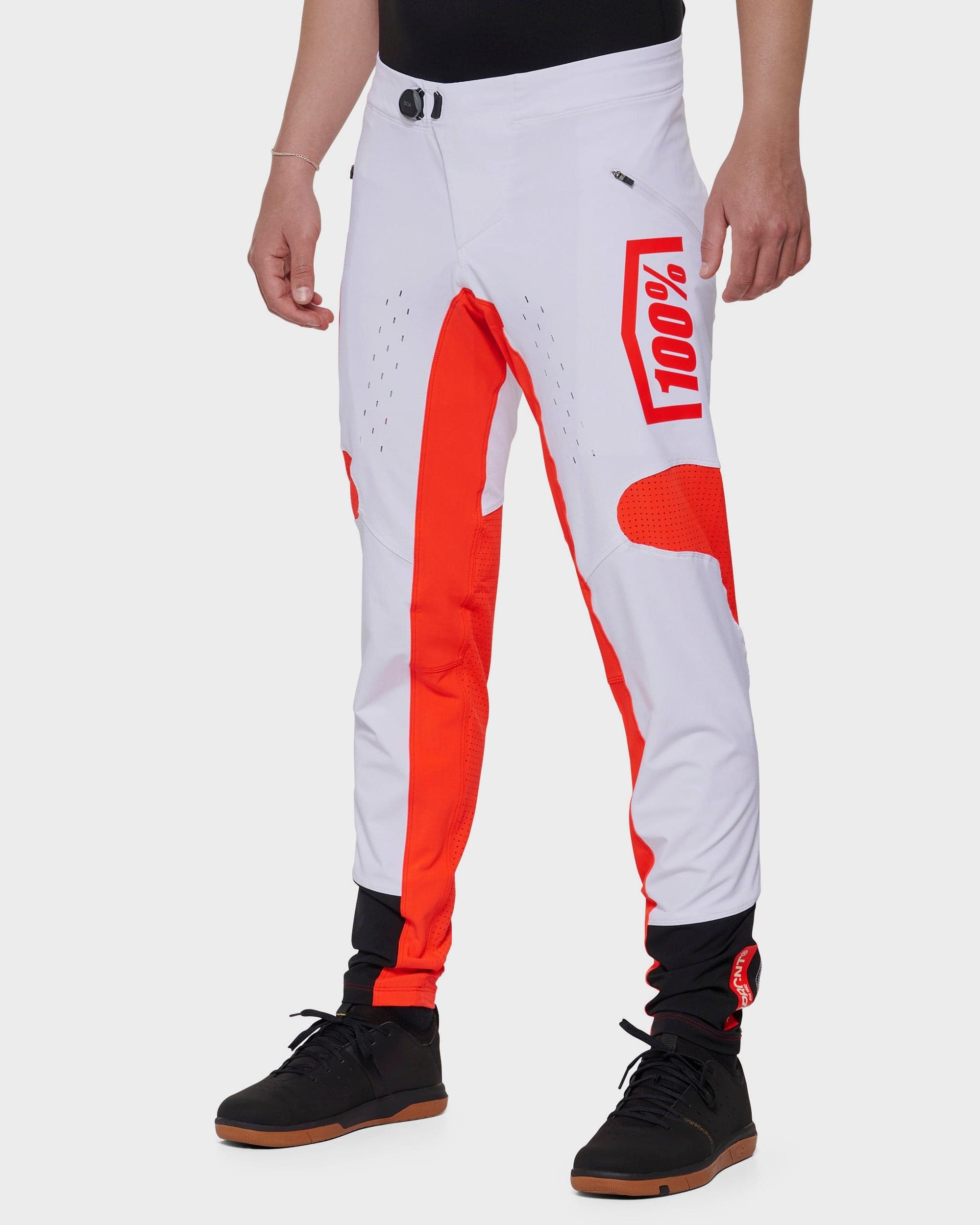 100% R-Core X Pants White/Red 34"