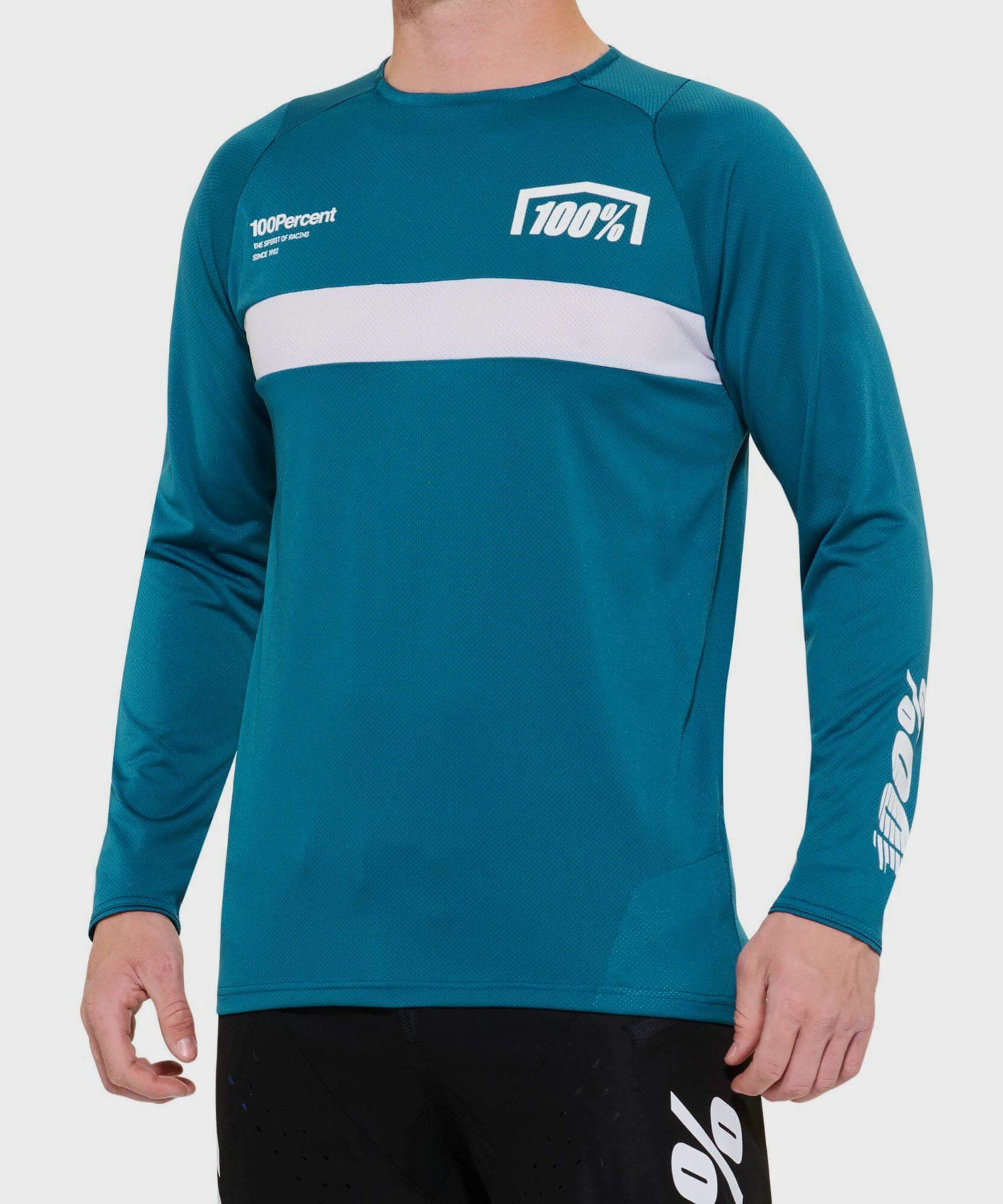 100% R-Core Long Sleeve Jersey Gulf L