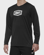 100% Ridecamp Long Sleeve Jersey Black M