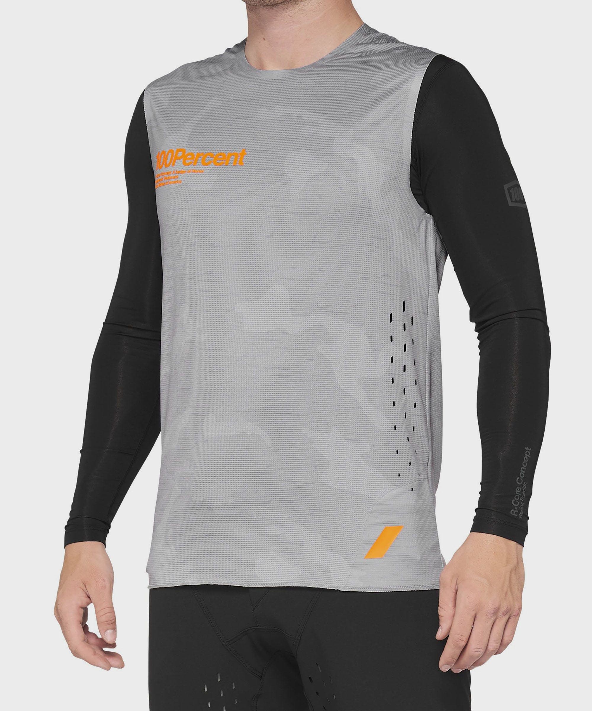 100% R-Core Concept Sleeveless Jersey Grey Camo L