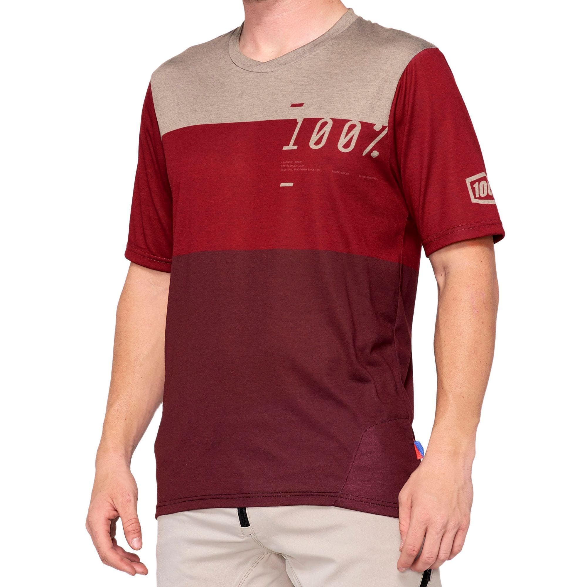100% Airmatic Jersey Brick / Dark Red