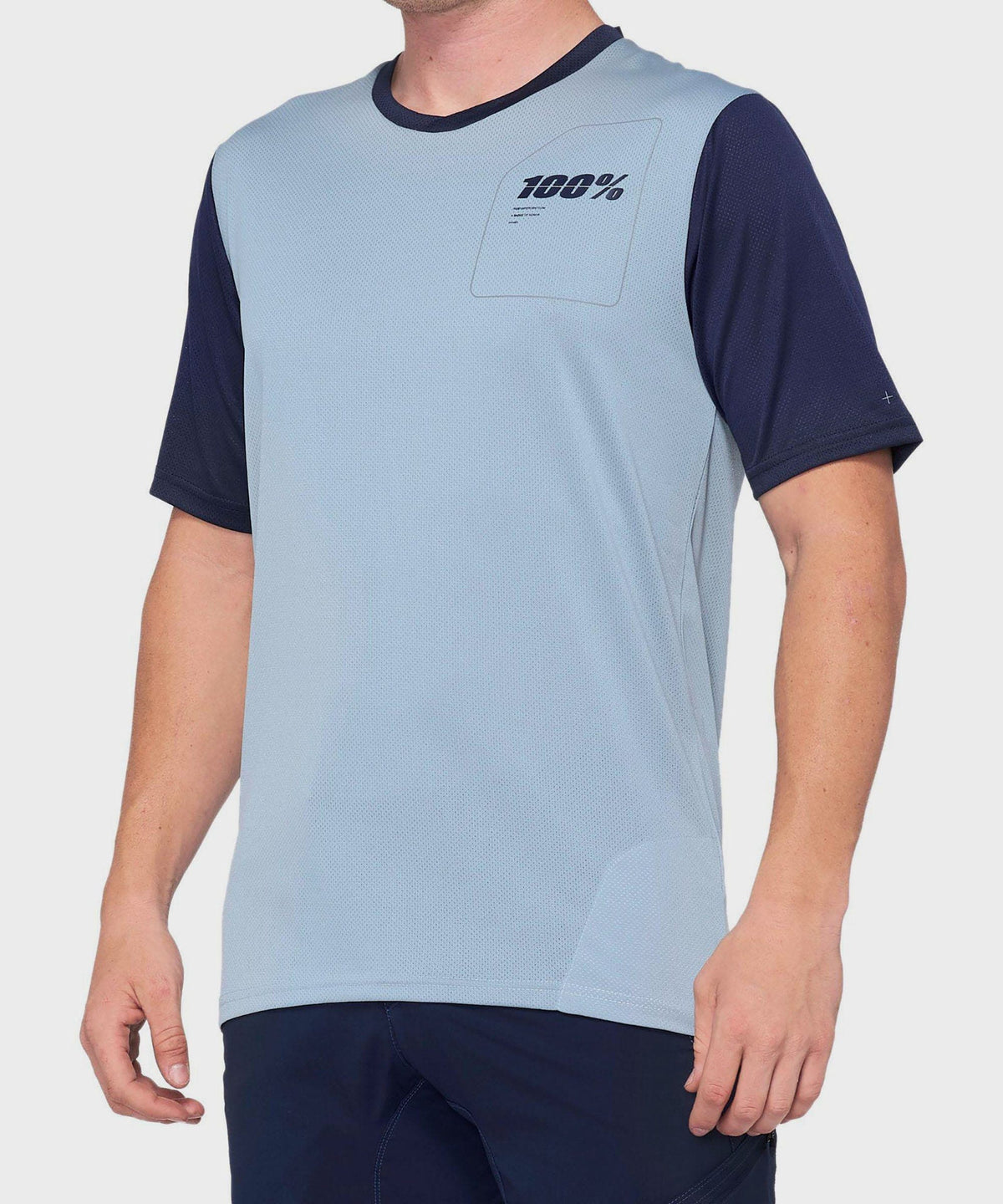 100% Ridecamp Jersey Light Slate / Navy XL