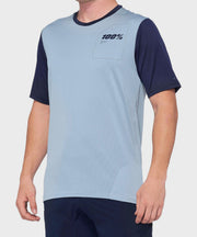 100% Ridecamp Jersey Light Slate / Navy XL