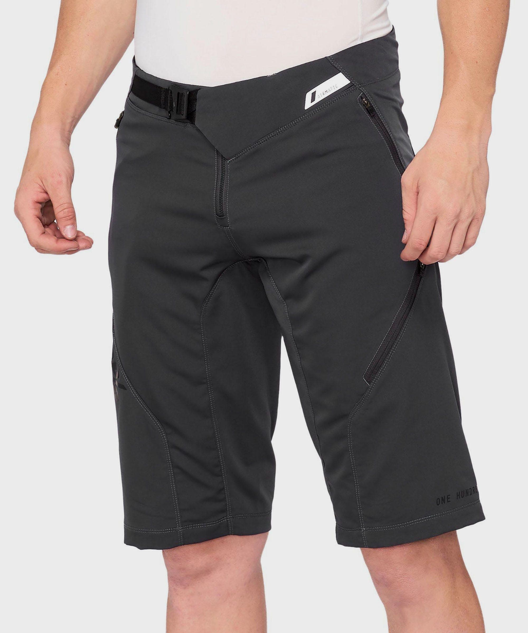 100% Airmatic Shorts 2022 Charcoal 28"