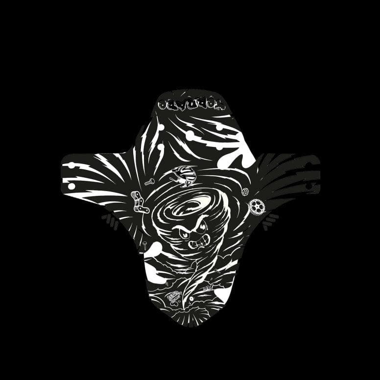 All Mountain Style Mudguard - Black/White -