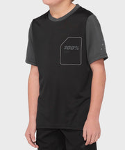 100% Ridecamp Youth Jersey Black / Charcoal S
