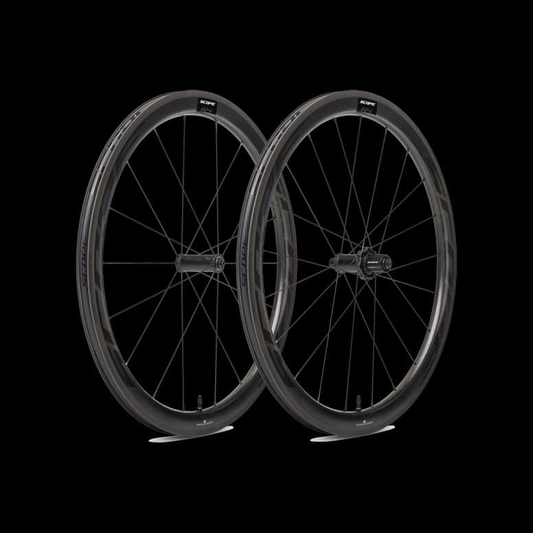 Scope Cycling R4 Rim Carbon Road Wheelset - 45mm - Black