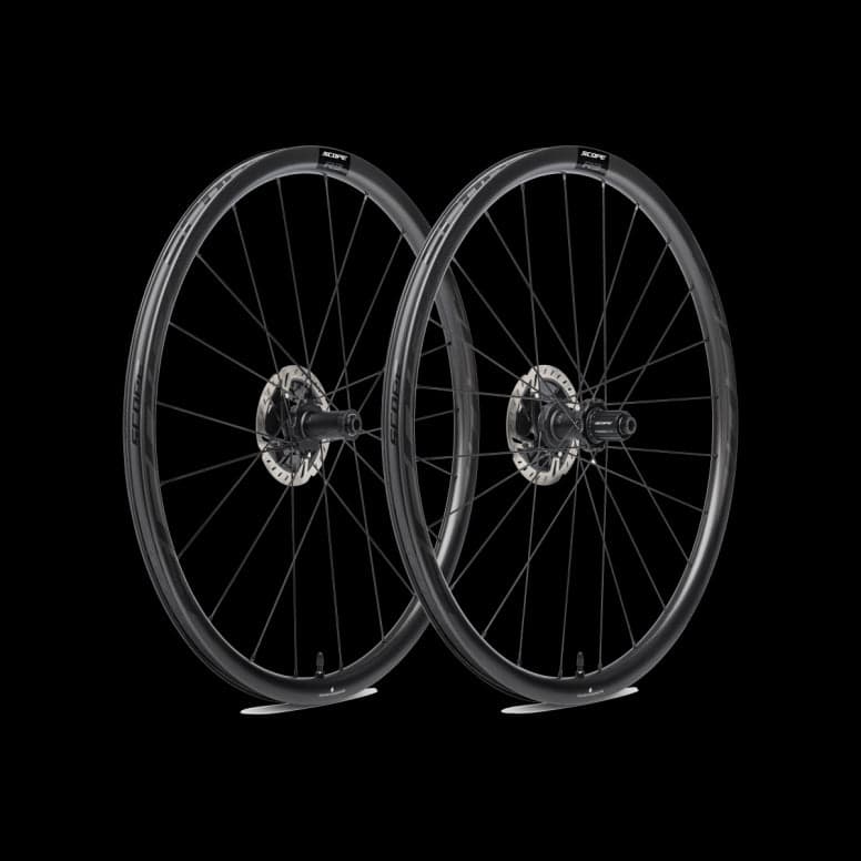 Scope Cycling R3 Disc Carbon Road Wheelset - 30mm - Black