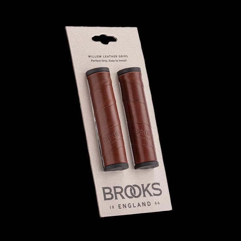 Brooks Willow Leather Grips - Brown -