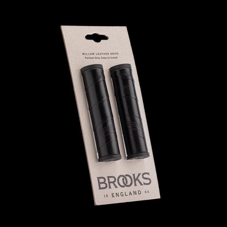 Brooks Willow Leather Grips - Black -