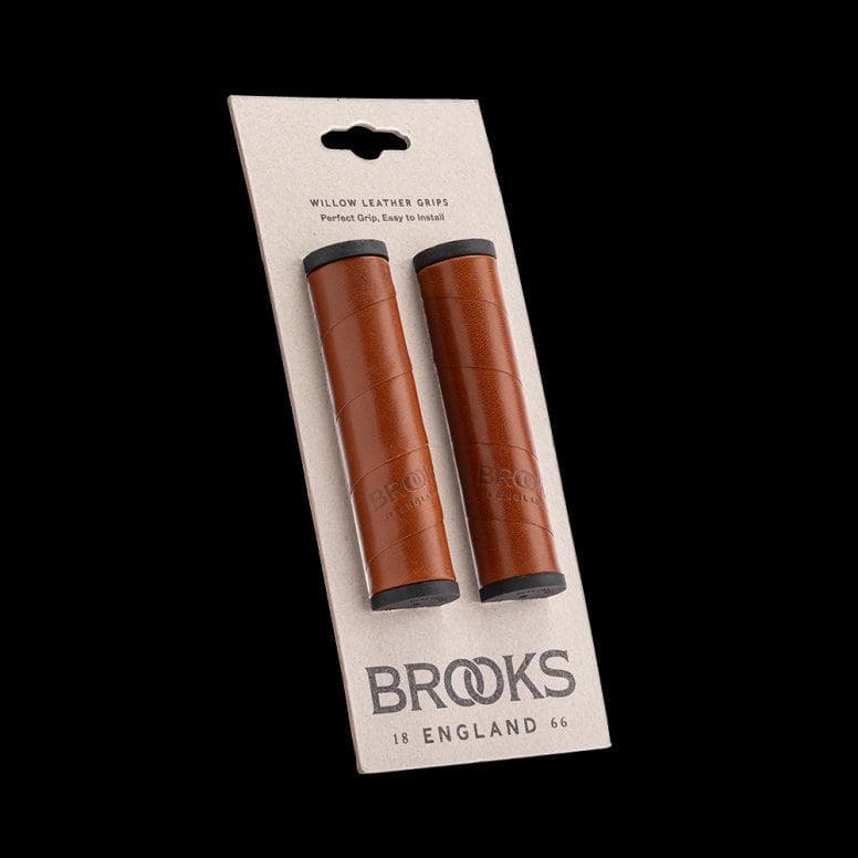Brooks Willow Leather Grips - Honey -