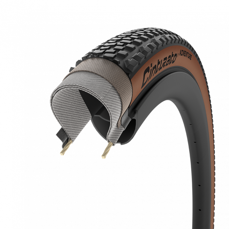 Pirelli Cinturato Adventure Tan / Pro Compound Gravel / Techwall Gravel / 700X45C / Tubeless Ready