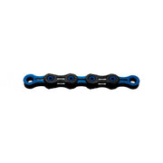KMC DLC 11 Waxed Chain 118L - Black/Blue - 118L