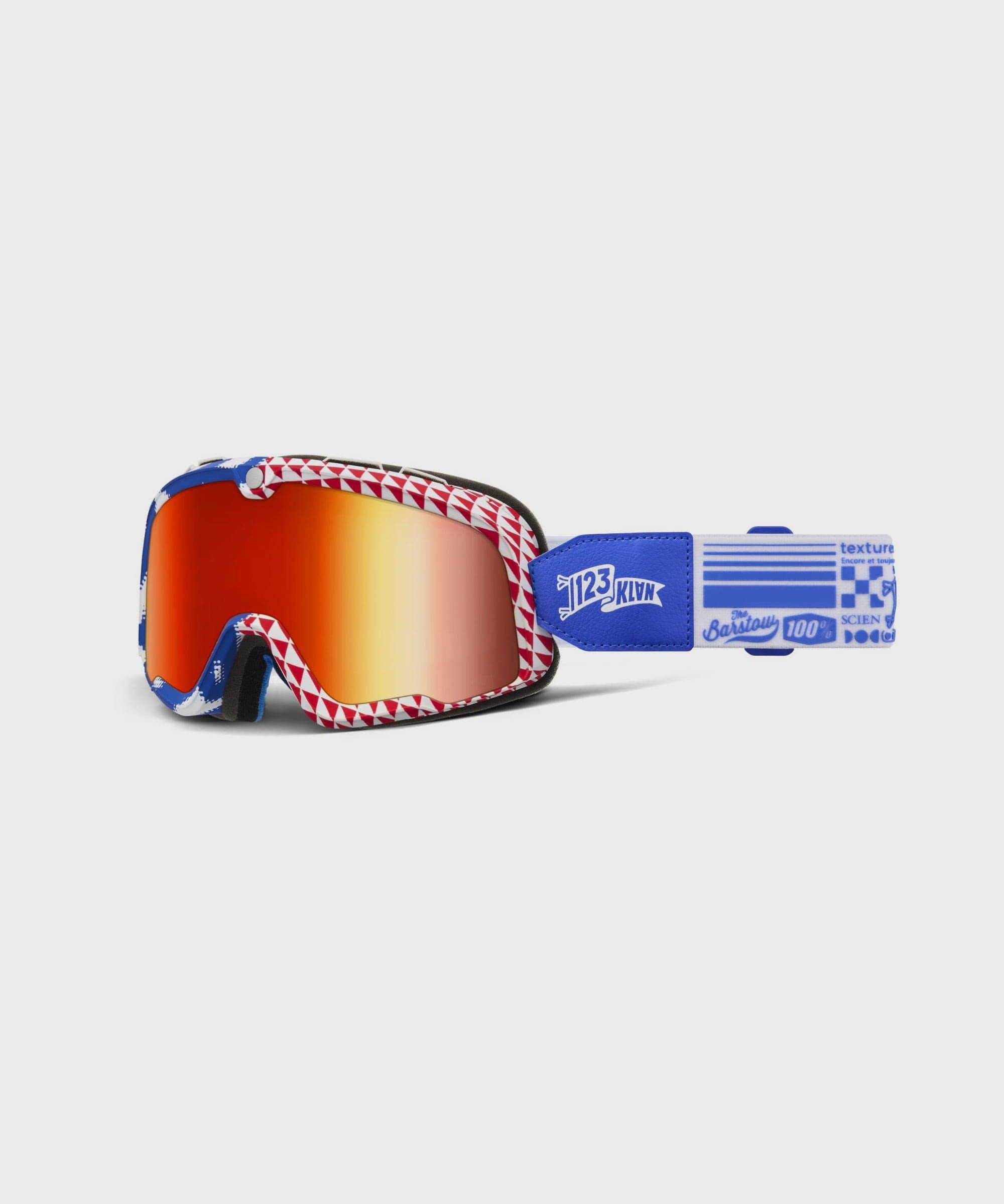 100% Barstow Goggle Erban / Mirror Dark Red Lens