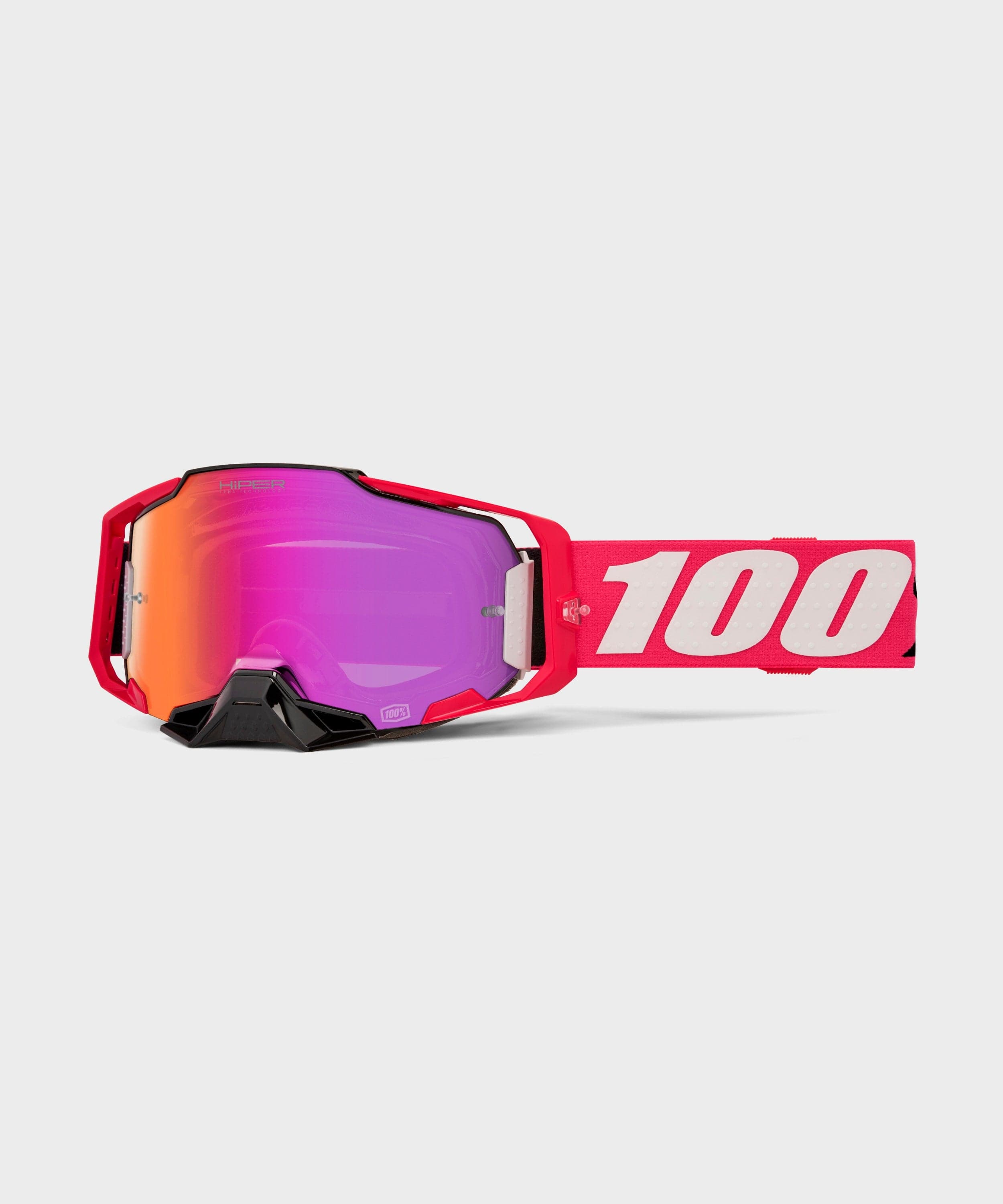 100% Armega Goggle Kloug - HiPER Silver Mirror Lens