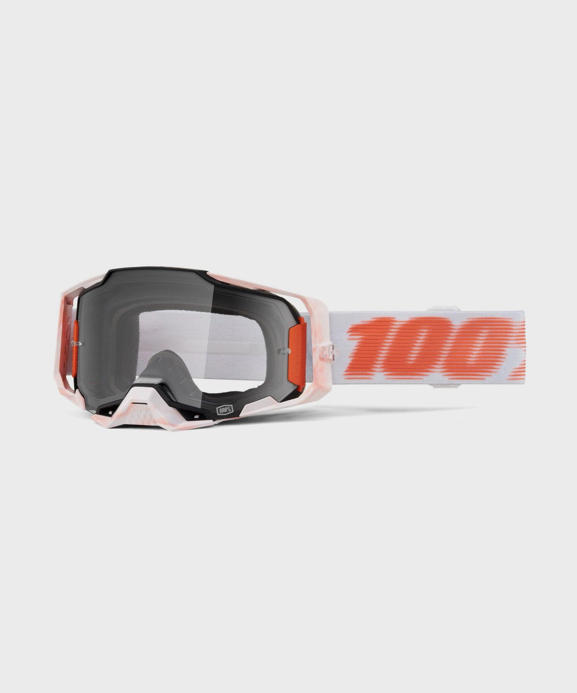 100% Armega Goggles Tubular / Clear Lens