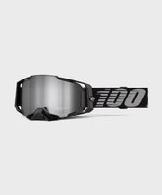 100% Armega Goggles Black / Mirror Silver Lens