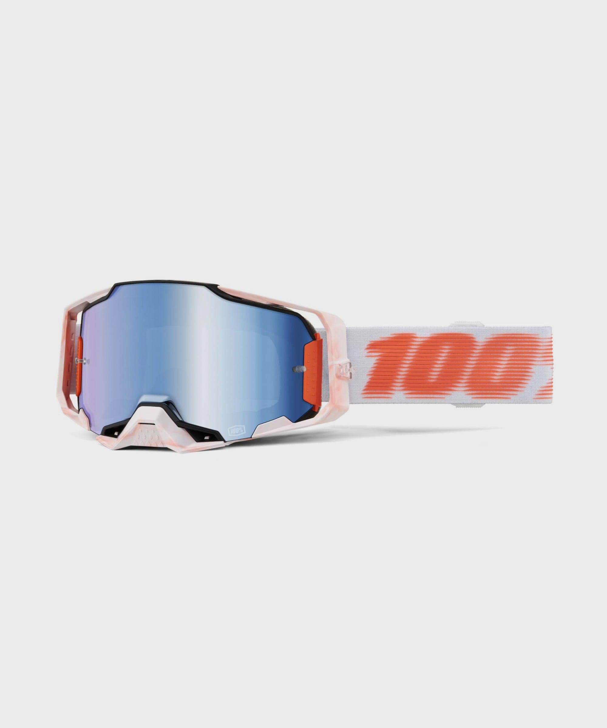 100% Armega Goggle Tubular / Mirror Red Lens
