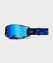 100% Armega LE Bruni Signature Goggle Blue / Gold / Blue Mirror Lens