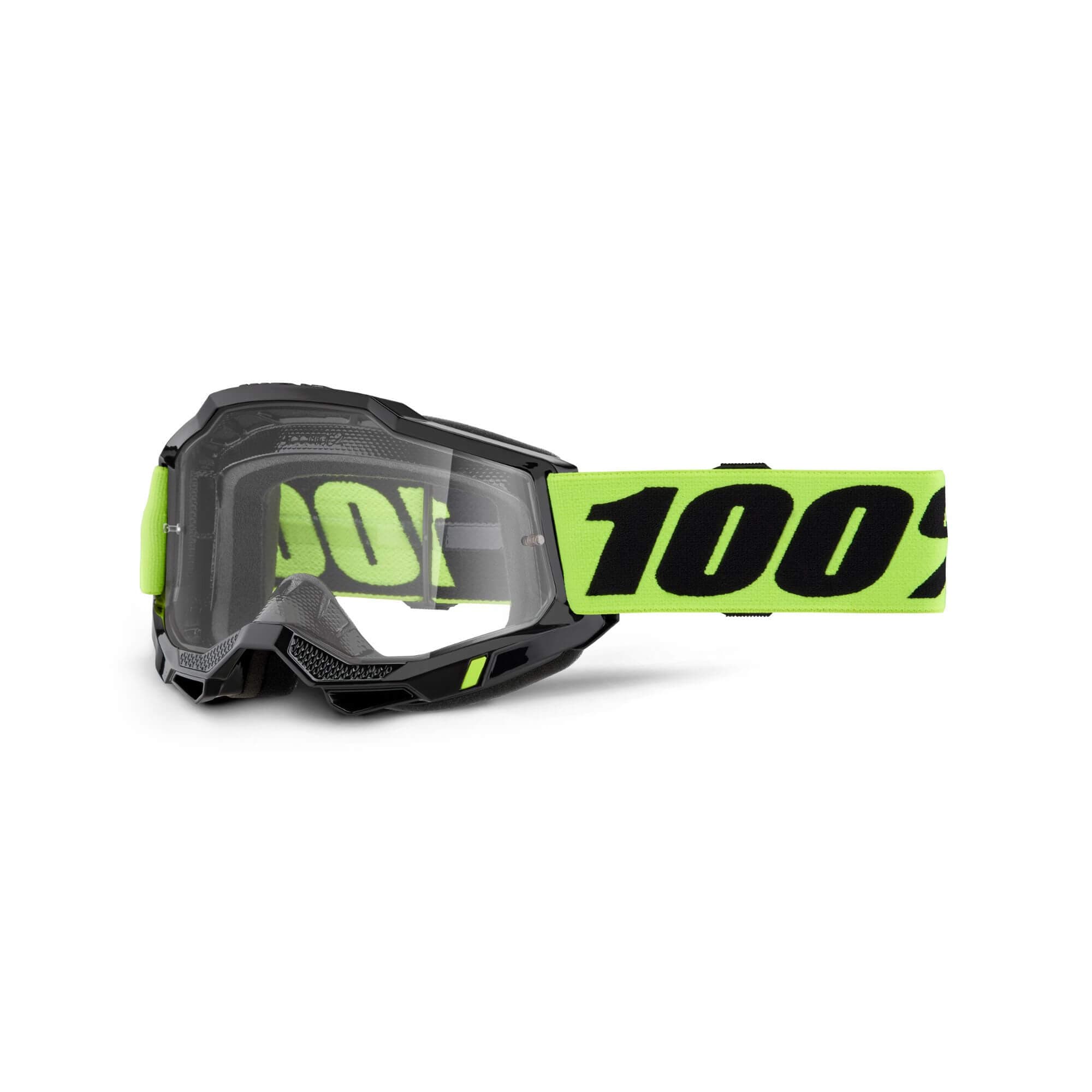100% Accuri 2 Goggle Neon Yellow / Clear Lens